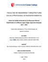 Índice de calidad ambiental de los recursos hídricos superficiales en la minería legal e ilegal, Ayacucho-Arequipa, 2017 – 2021