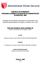 Estrategia de diversificación exportadora y productividad en las empresas agroindustriales de la región La Libertad, 2018 - 2021