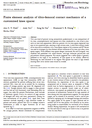 Finite element analysis of tibio-femoral contact mechanics of a customised knee spacer