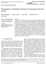 Development of a pendulum machine for measuring contact lens friction