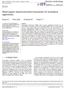 Metal-organic framework-based biomaterials for biomedical applications