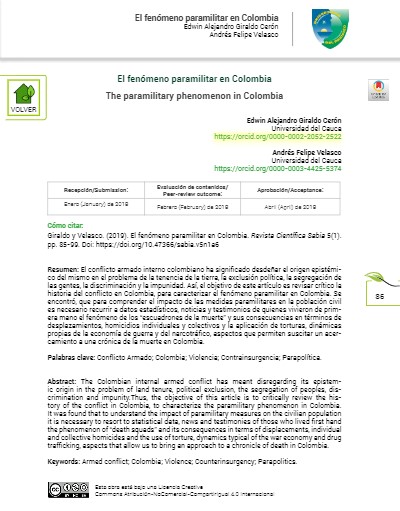 El fenómeno paramilitar en Colombia