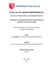 La inversión y crecimiento económico del Perú durante la pandemia Covid-19, Lima, 2020