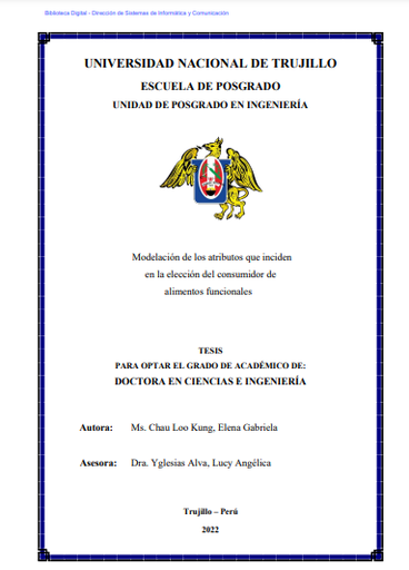 Modelación de los atributos que inciden en la elección del consumidor de alimentos funcionales