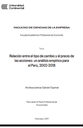 Relación entre el tipo de cambio y el precio de las acciones: un análisis empírico para el Perú, 2002-2018