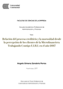 Relación del proceso crediticio y la morosidad desde la percepción de los clientes de la Microfinanciera Trabajando Contigo E.I.R.L. en el año 2017