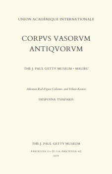 Corpus Vasorum Antiquorum, Fascicule 10: Athenian Red-Figure Column- and Volute-Kraters
