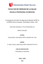 La menopausia como factor de riesgo para la alteración del IMC en el IPRESS Clínica Inmaculada - Red EsSalud, Sullana - 2021