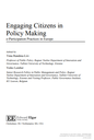 Engaging Citizens in Policy Making