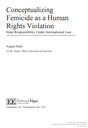 Conceptualizing Femicide as a Human Rights Violation