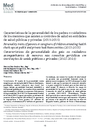 Características de la personalidad de los padres o cuidadores de los menores que asisten a controles de salud en entidades de salud públicas y privadas (2013-2015)