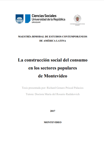 La construcción social del consumo en los sectores populares de Montevideo