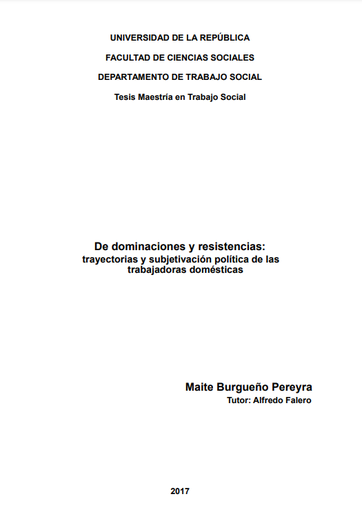 De dominaciones y resistencias: trayectorias y subjetivación política de las trabajadoras domésticas
