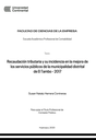 Recaudación tributaria y su incidencia en la mejora de los servicios públicos de la Municipalidad Distrital de El Tambo – 2017