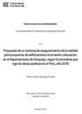 Propuesta de un sistema de aseguramiento de la calidad para proyectos de edificaciones en el sector educación en el departamento de Arequipa, según la normativa que rige las obras públicas en el Perú, año 2019