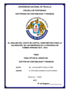 El análisis del costo de capital como método para la valoración de las empresas de la provincia de tumbes periodo 2013-2014