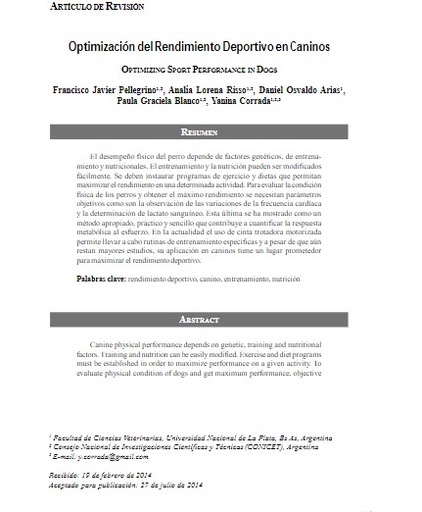 Optimización del Rendimiento Deportivo en Caninos