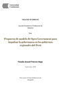 Propuesta de modelo de Open Government para impulsar la gobernanza en los gobiernos regionales del Perú