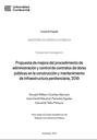 Propuesta de mejora del procedimiento de administración y control de contratos de obras públicas en la construcción y mantenimiento de infraestructura penitenciaria, 2019