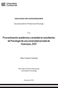 Procrastinación académica y ansiedad en estudiantes de Psicología de una universidad privada de Huancayo, 2021