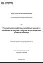 Procrastinación académica y autoeficacia general en estudiantes de pregrado y posgrado de una universidad privada de Huancayo