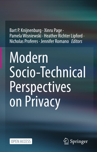 Modern Socio-Technical Perspectives on Privacy