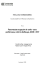 Patrones de ocupación de suelo - zona periférica sur, distrito de Sicaya, 2008 - 2017