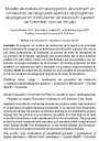 Modelo de evaluación de proyectos de inversión en condiciones de riesgo para apertura de programas de pregrado en instituciones de educación superior de Colombia: caso de estudio