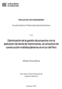 Optimización de la gestión de proyectos con la aplicación de teoría de restricciones, en proyectos de construcción multidisciplinarios en el sur del Perú