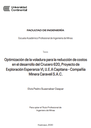 Optimización de la voladura para la reducción de costos en el desarrollo del Crucero 620, proyecto de exploración Esperanza VI, U.E.A. Capitana - Compañía Minera Caravelí S.A.C.