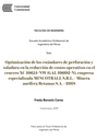 Optimización de los estándares de perforación y voladura en la reducción de costos operativos en el crucero XC 10654-NW (GAL 10602-N), empresa especializada MINCOTRALL S.R.L. - Minera Aurífera Retamas S.A. - 2018