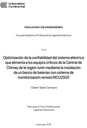 Optimización de la confiabilidad del sistema eléctrico que alimenta a los equipos críticos de la Central de Chimay de la región Junín mediante la instalación de un banco de baterías con sistema de monitorización remoto MCU2500