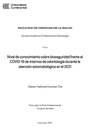 Nivel de conocimiento sobre bioseguridad frente al COVID-19 de internos de odontología durante la atención estomatológica en el 2021