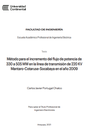 Método para el incremento del flujo de potencia de 330 a 505 MW en la línea de transmisión de 220 KV Mantaro-Cotaruse-Socabaya en el año 2009