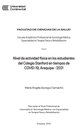 Nivel de actividad física en los estudiantes del Colegio Stanford en tiempos de COVID-19, Arequipa – 2021