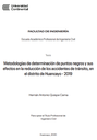 Metodologías de determinación de puntos negros y sus efectos en la reducción de los accidentes de tránsito, en el distrito de Huancayo - 2019