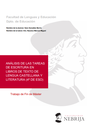 Análisis de las tareas de escritura en libros de texto de lengua castellana y literatura (4º de ESO)