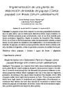 Implementación de una planta de elaboración de bebida de papaya (Carica papaya) con linaza (Linum usitatissimum)