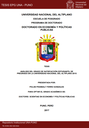 Análisis del grado de satisfacción estudiantil de pregrado en la Universidad Nacional del Altiplano - 2015