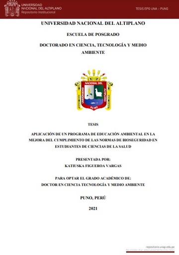 Aplicación de un programa de educación ambiental en la mejora del cumplimiento de las normas de bioseguridad en estudiantes de ciencias de la salud