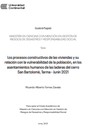 Los procesos constructivos de las viviendas y su relación con la vulnerabilidad de la población, en los asentamientos humanos de las laderas del cerro San Bartolomé, Tarma - Junín 2021