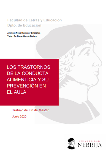 LOS TRASTORNOS  DE LA CONDUCTA  ALIMENTICIA Y SU  PREVENCIÓN EN EL AULA