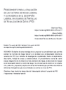 Procedimiento para la evaluación de los factores de riesgo laboral y su incidencia en el desempeño laboral en usuarios de Pantallas de Visualización de Datos (PVD)