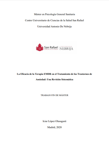 La Eficacia de la Terapia EMDR en el Tratamiento de los Trastornos de Ansiedad: Una Revisión Sistemática