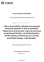 Informe de actividades realizadas como asistente técnico de inspección de obra en el proyecto: “Mejoramiento de la carretera variante de Uchumayo, entre el puente San Isidro y la Vía de Evitamiento distritos Sachaca, Yanahuara y Cerro Colorado, provincia de Arequipa-región Arequipa”