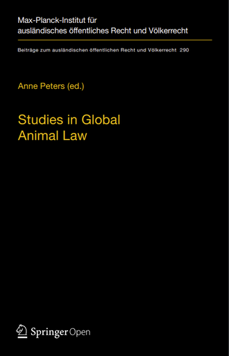 Studies in Global Animal Law