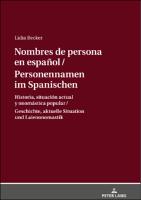 Personennamen im Spanischen / Nombres de persona en español