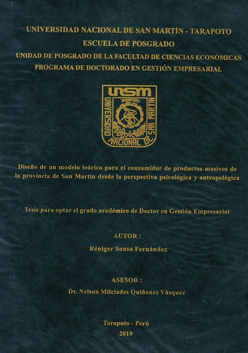 Diseño de un modelo teórico para el consumidor de productos masivos
