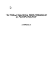 El trabajo inmaterial como problema de la filosofía política