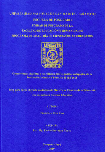 Competencias docentes y su relación con la gestión pedagógica de la Institución Educativa Pósic